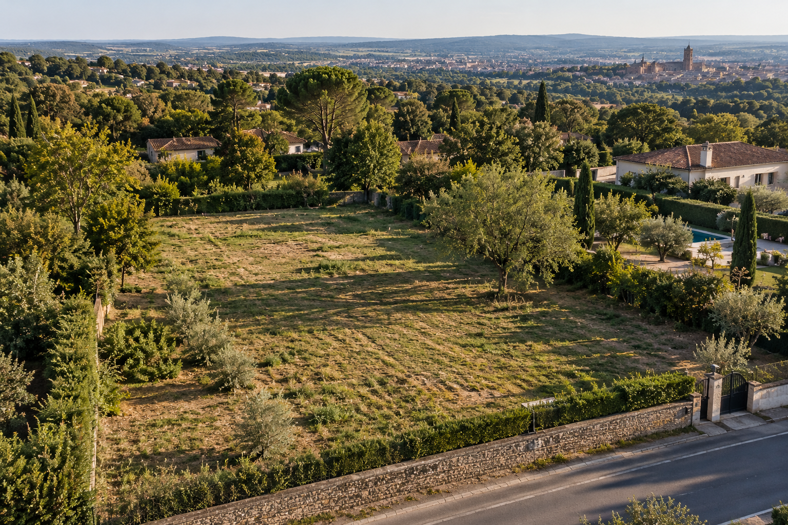 Terrain avec vue dégagée